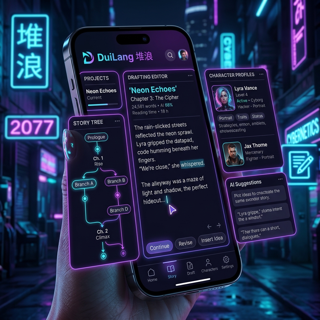 堆浪 App 界面演示